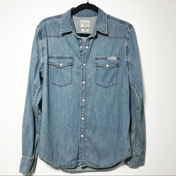 Lucky Brand Tops - Lucky Brand Western Wear Button Down Denim Top